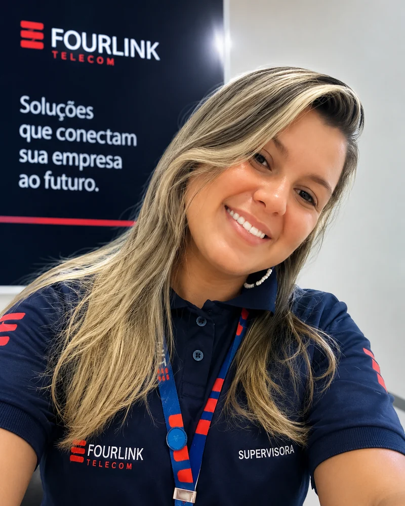 Suporte de internet fibra da Fourlink